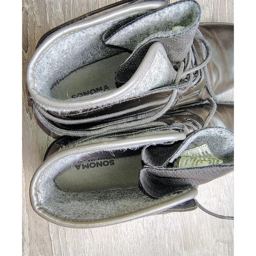 Sonoma Goods‎ Man's Findlay Gray Boots Size 11 MED Lace Up 176490